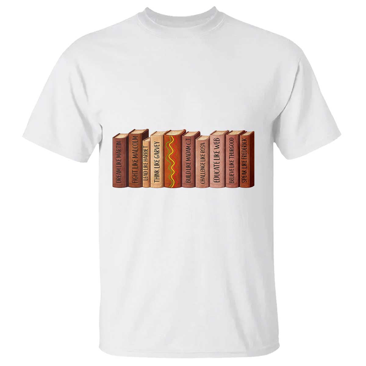 African American Teachers Gift T Shirt Black History Leaders Book - African Pride