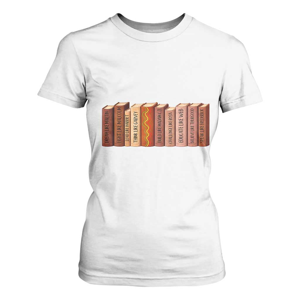 African American Teachers Gift T Shirt For Women Black History Leaders Book - African Pride