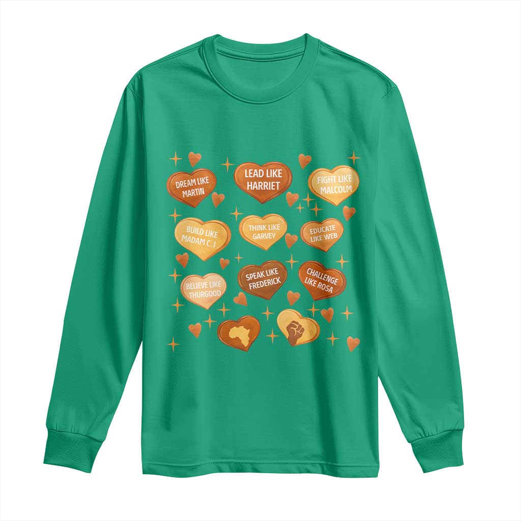 Black History Leaders Long Sleeve Shirt African American Teachers Pride - African Pride