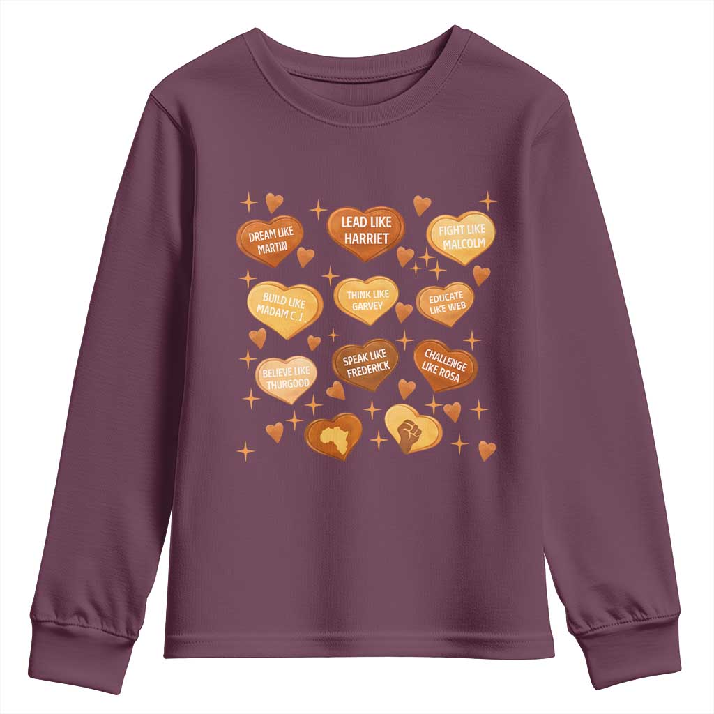 Black History Leaders Youth Sweatshirt African American Teachers Pride - African Pride