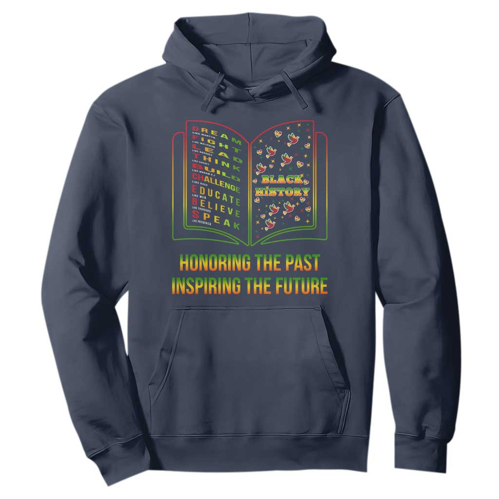 Black History Leaders Book Hoodie African American History For Teachers - African Pride