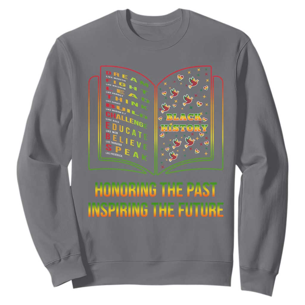 Black History Leaders Book Sweatshirt African American History For Teachers - African Pride