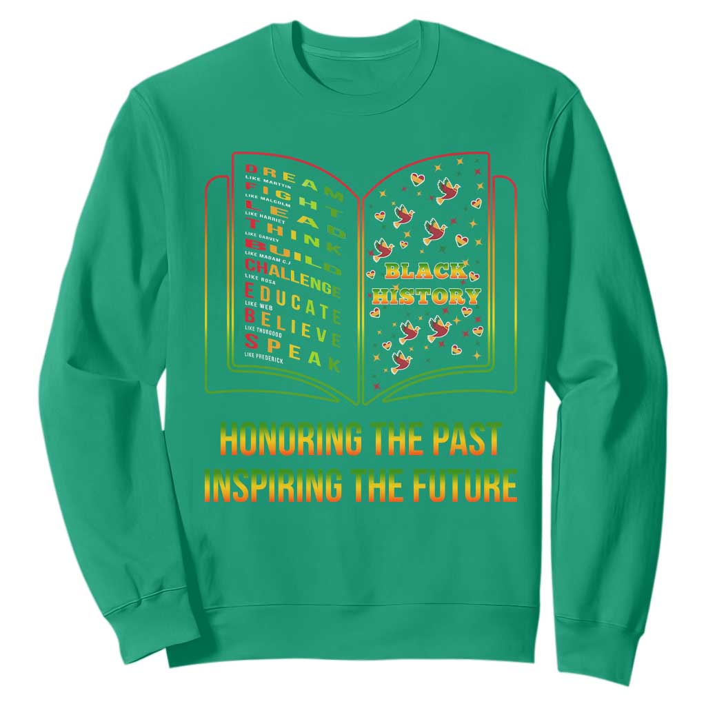 Black History Leaders Book Sweatshirt African American History For Teachers - African Pride