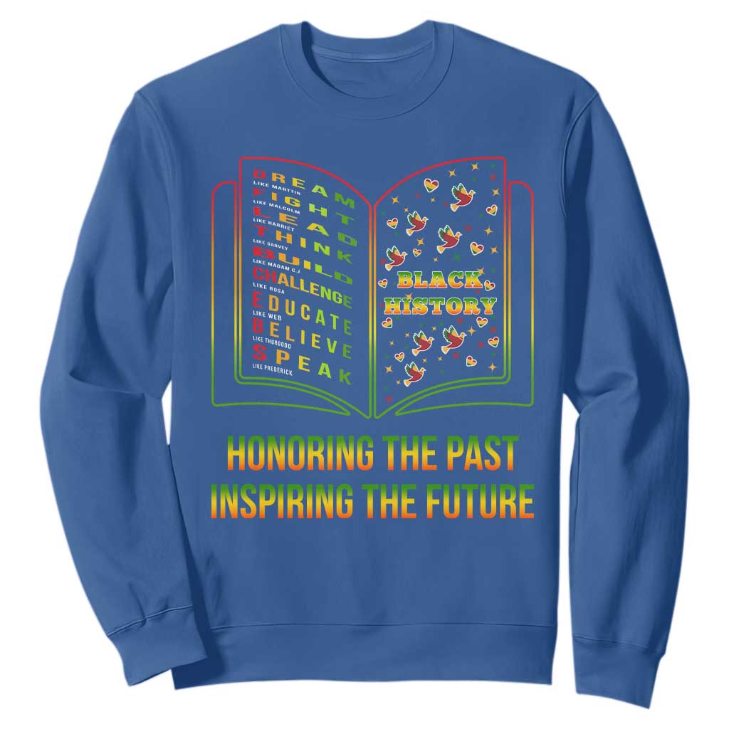 Black History Leaders Book Sweatshirt African American History For Teachers - African Pride