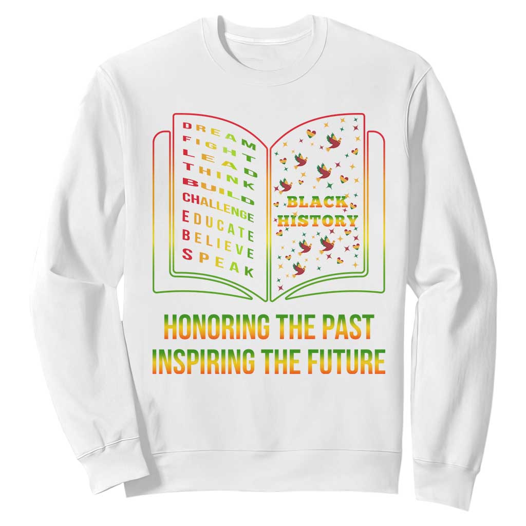 Black History Leaders Book Sweatshirt African American History For Teachers - African Pride