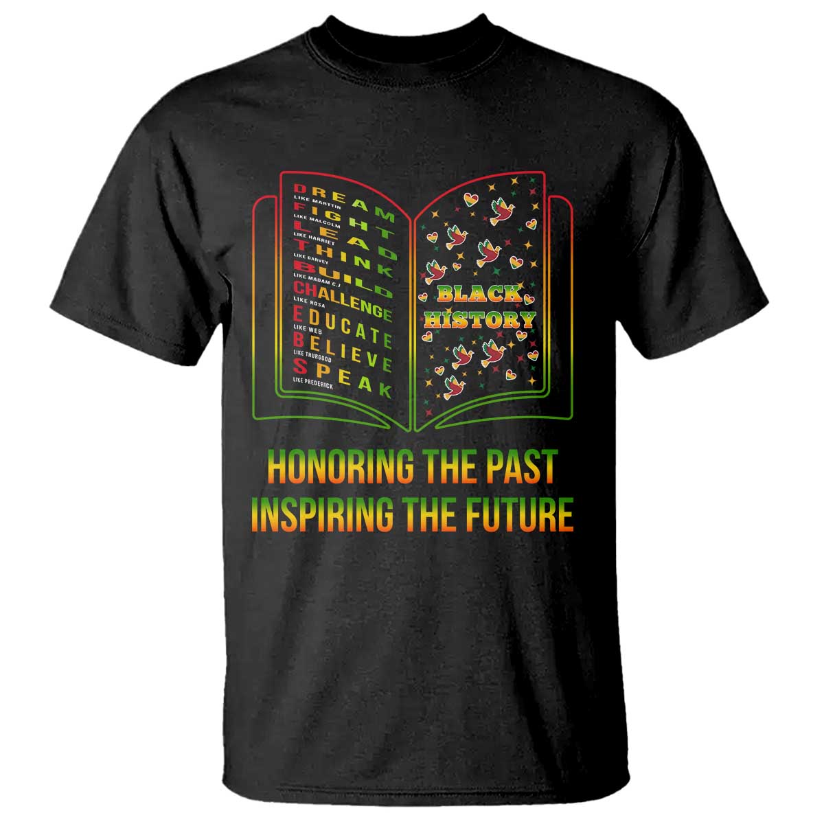 Black History Leaders Book T Shirt African American History For Teachers - African Pride