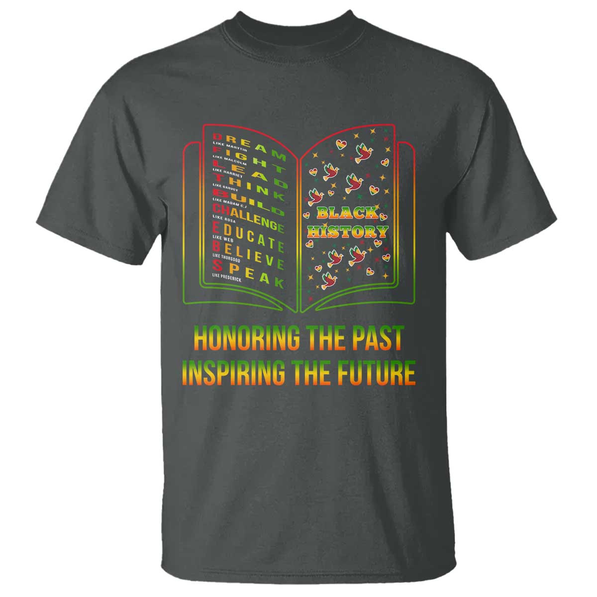 Black History Leaders Book T Shirt African American History For Teachers - African Pride