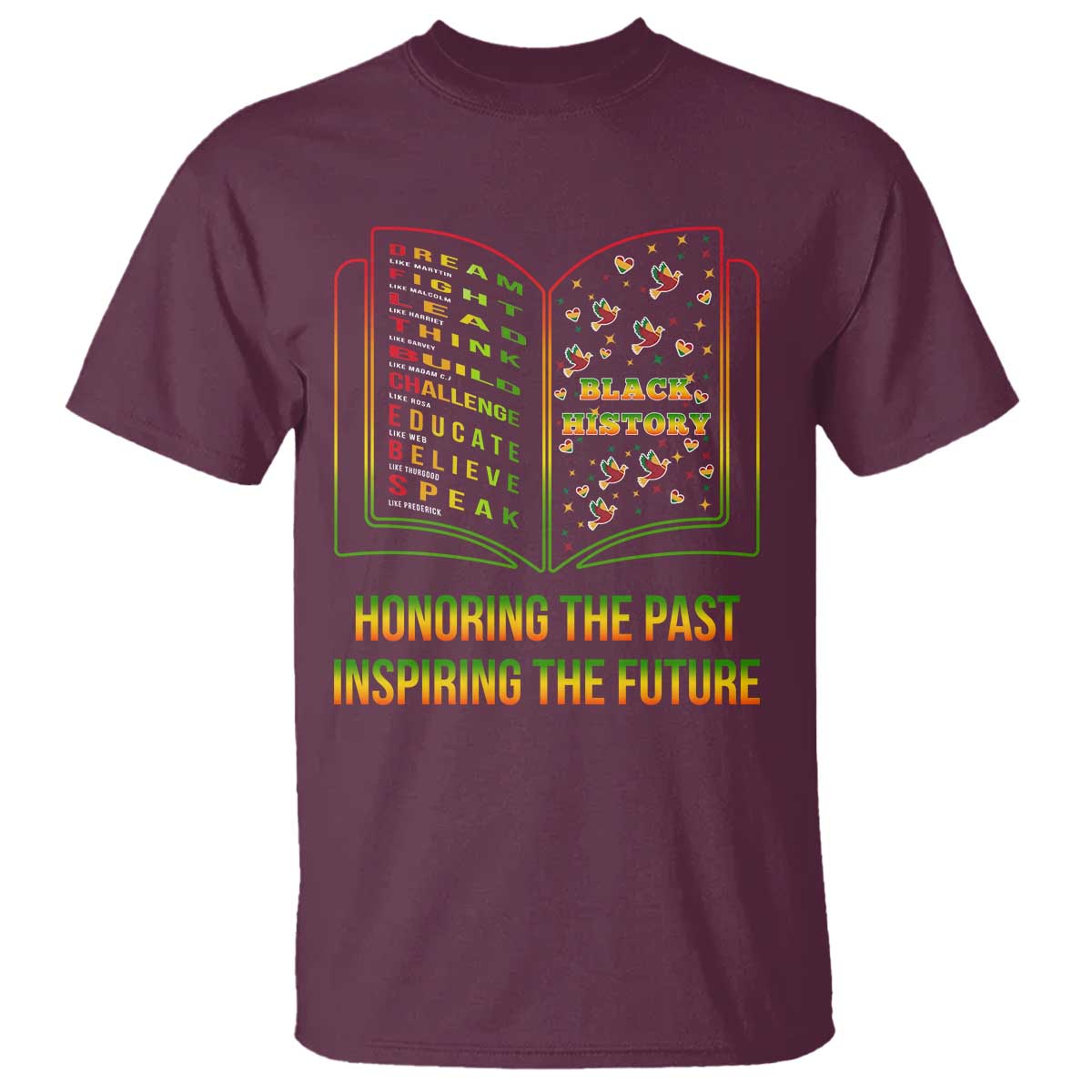 Black History Leaders Book T Shirt African American History For Teachers - African Pride