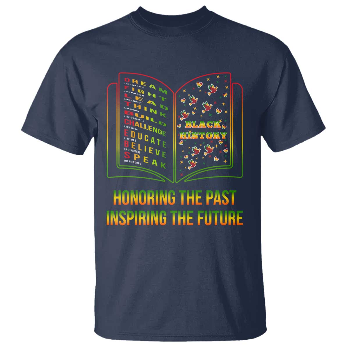 Black History Leaders Book T Shirt African American History For Teachers - African Pride