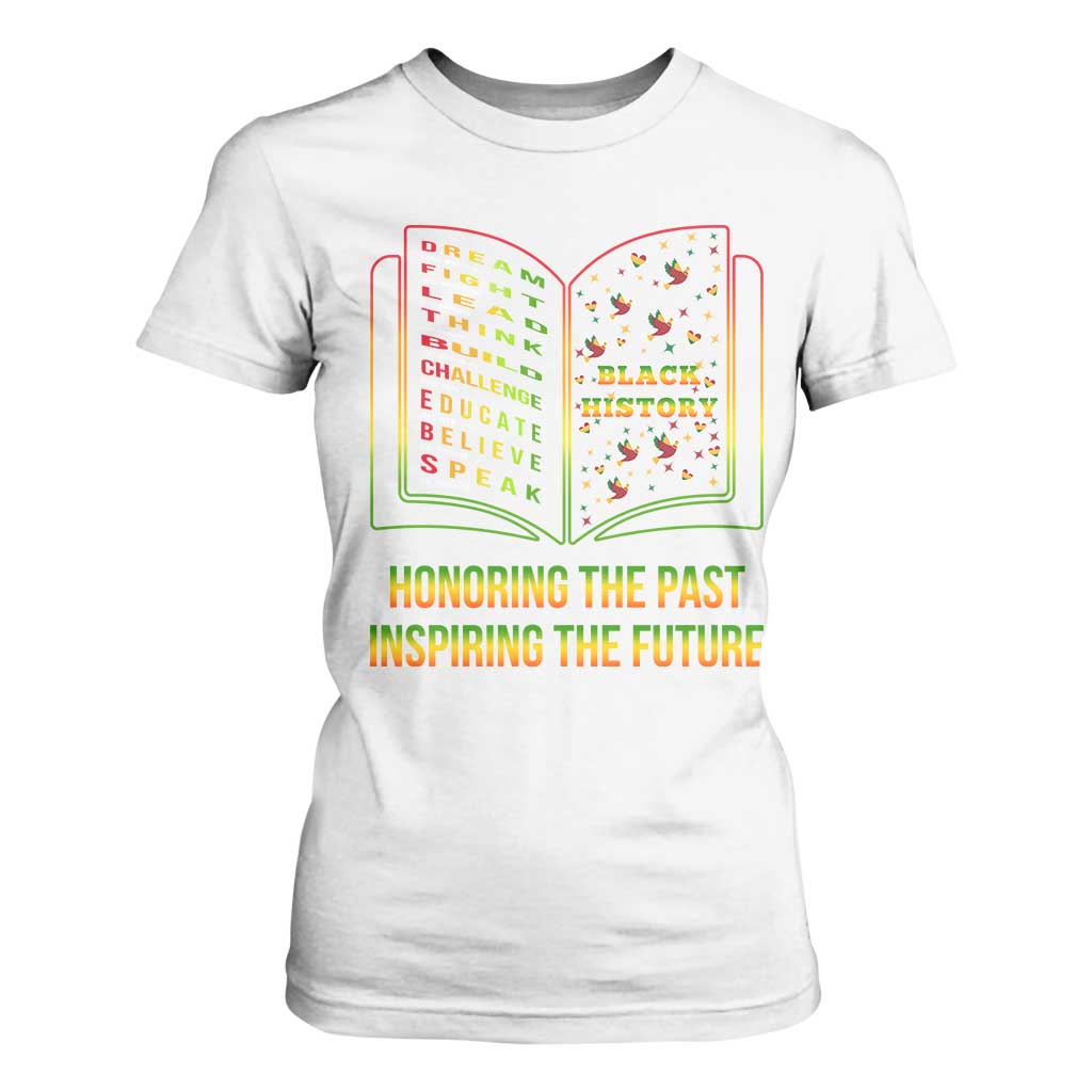 Black History Leaders Book T Shirt For Women African American History For Teachers - African Pride