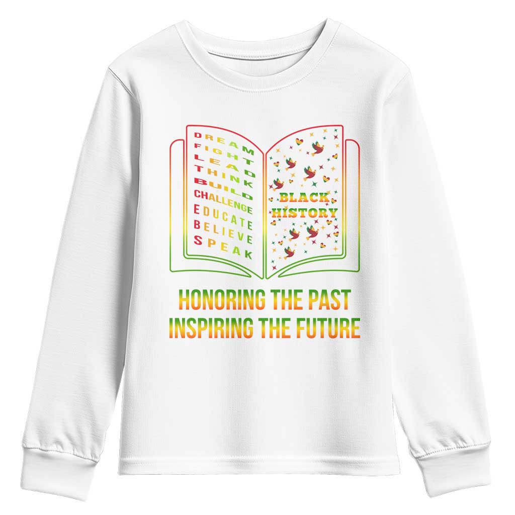 Black History Leaders Book Youth Sweatshirt African American History For Teachers - African Pride
