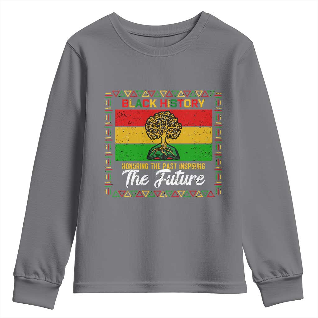 Black History Month Youth Sweatshirt Honoring The Past Inspiring The Future - African Pride
