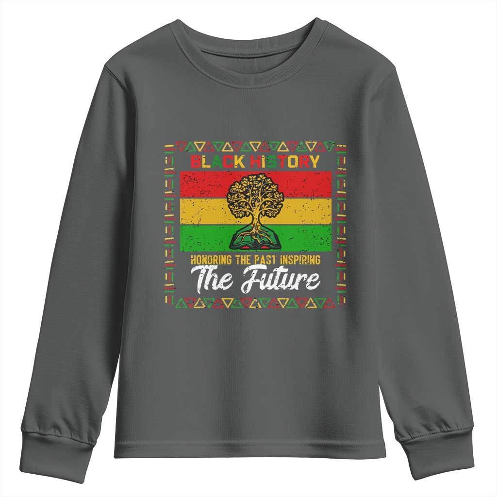 Black History Month Youth Sweatshirt Honoring The Past Inspiring The Future - African Pride