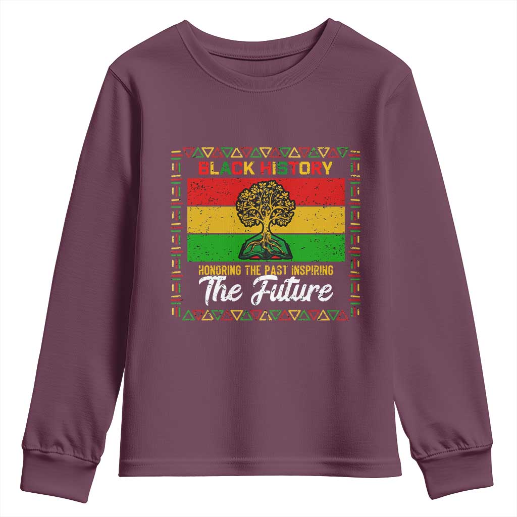 Black History Month Youth Sweatshirt Honoring The Past Inspiring The Future - African Pride