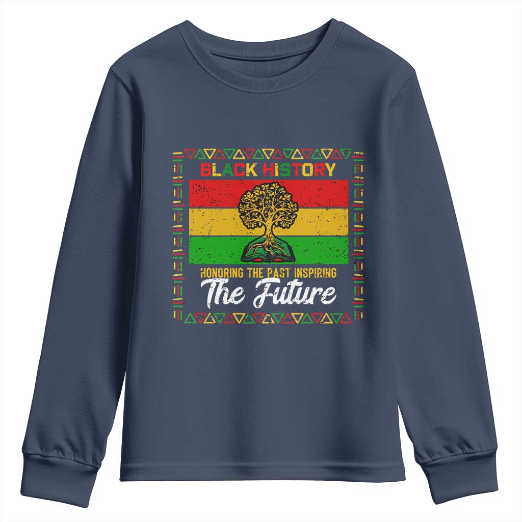Black History Month Youth Sweatshirt Honoring The Past Inspiring The Future - African Pride