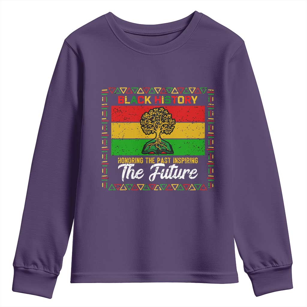 Black History Month Youth Sweatshirt Honoring The Past Inspiring The Future - African Pride