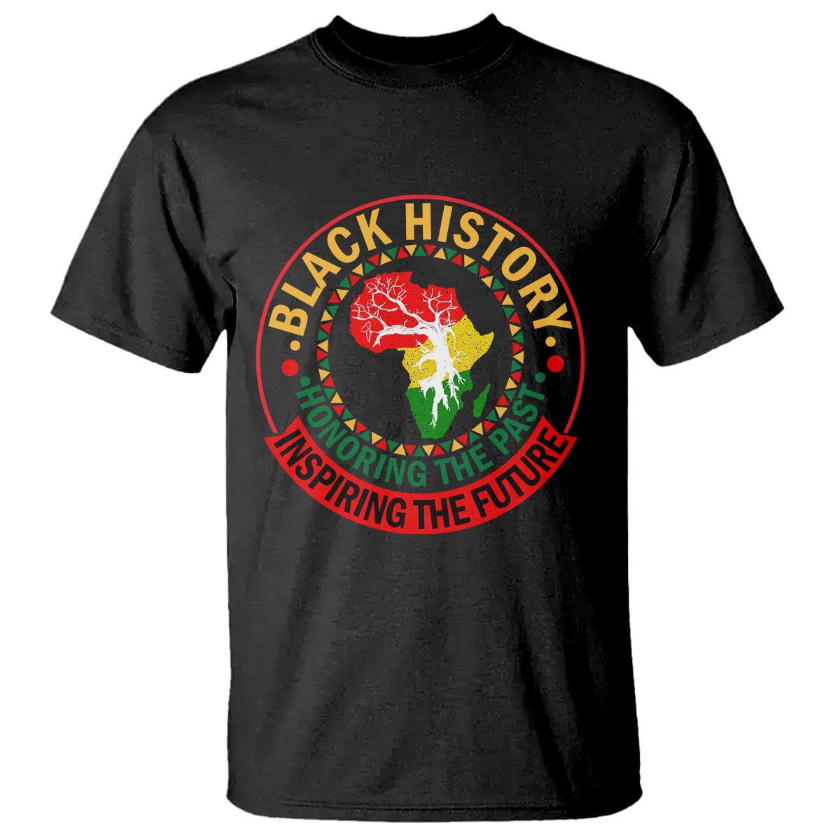 Inspiring The Future Honoring The Past T Shirt African American Heritage - African Pride