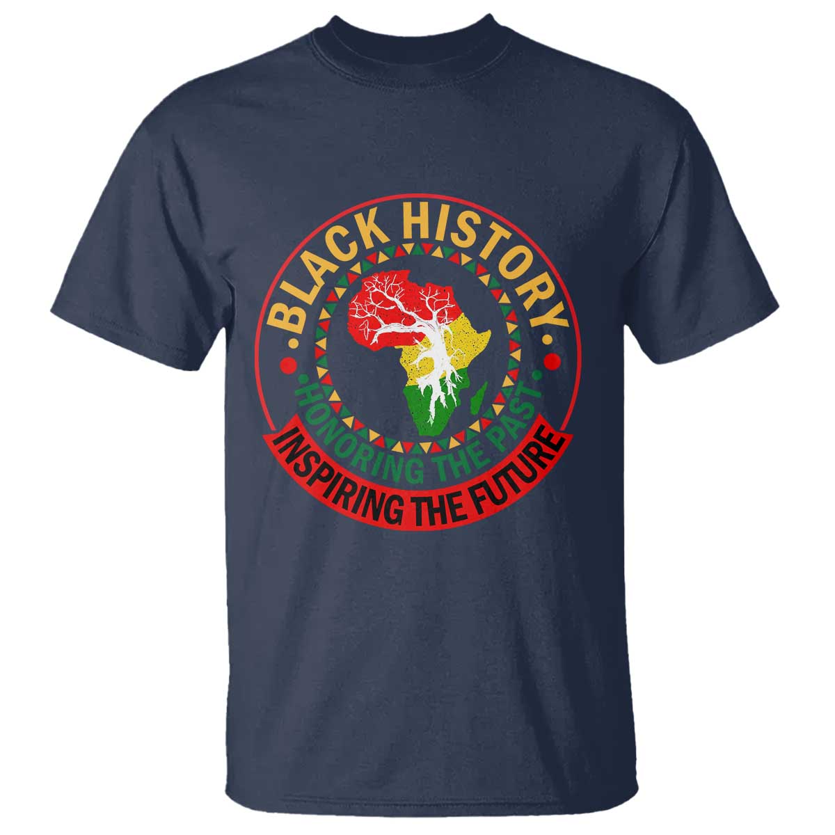 Inspiring The Future Honoring The Past T Shirt African American Heritage - African Pride
