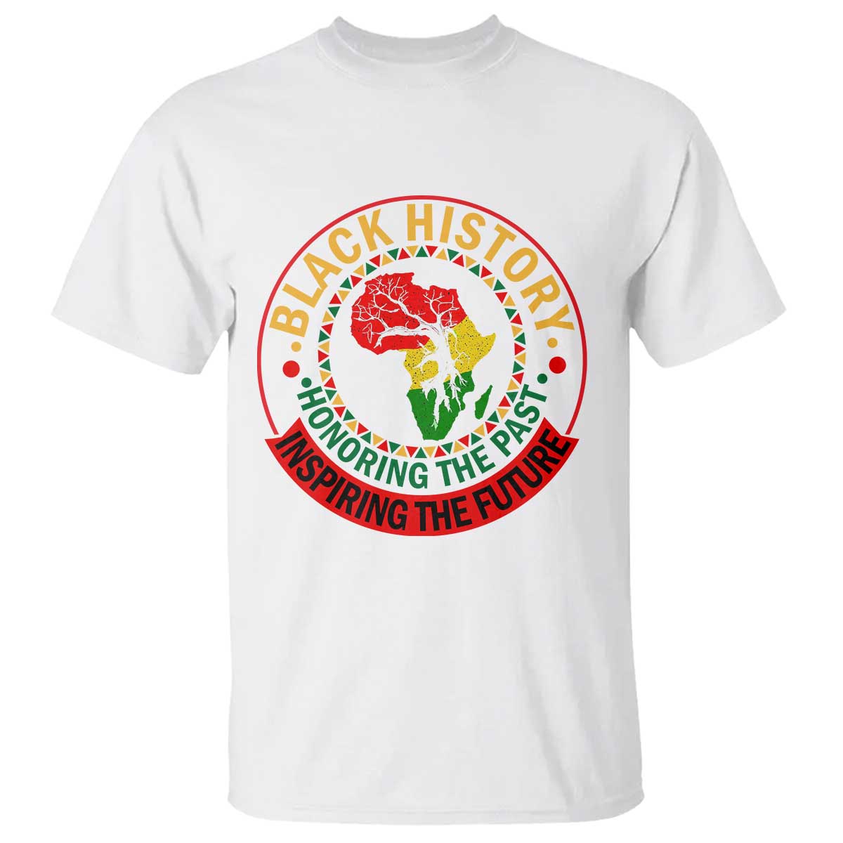 Inspiring The Future Honoring The Past T Shirt African American Heritage - African Pride