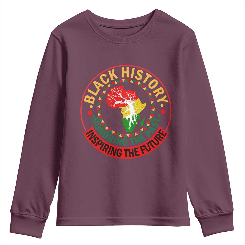Inspiring The Future Honoring The Past Youth Sweatshirt African American Heritage - African Pride