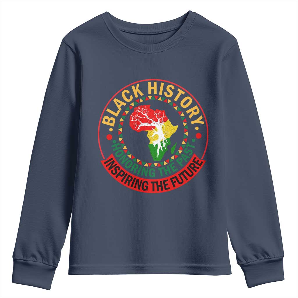 Inspiring The Future Honoring The Past Youth Sweatshirt African American Heritage - African Pride
