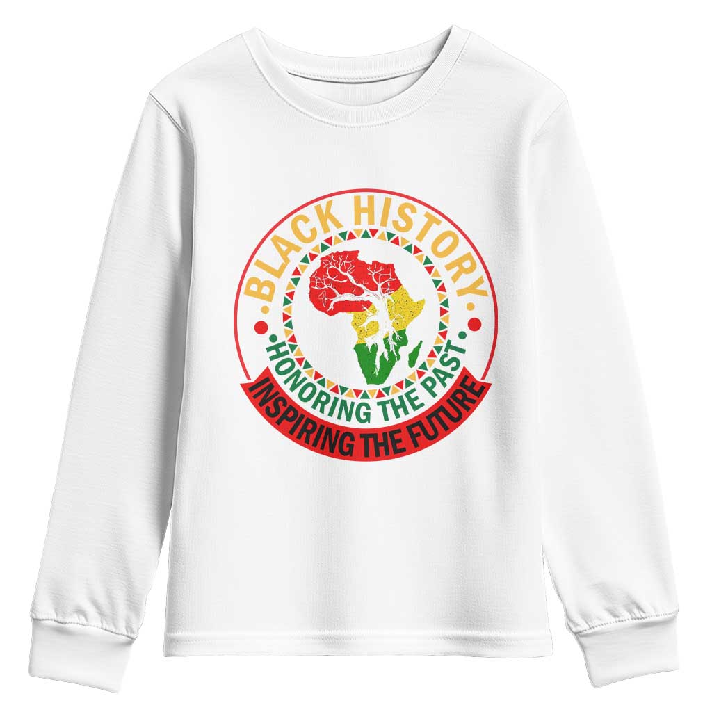 Inspiring The Future Honoring The Past Youth Sweatshirt African American Heritage - African Pride