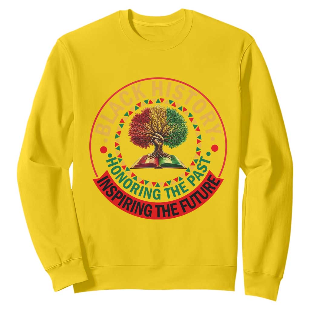 Black History Month Quote Sweatshirt Honoring The Past Inspiring The Future Gift - African Pride