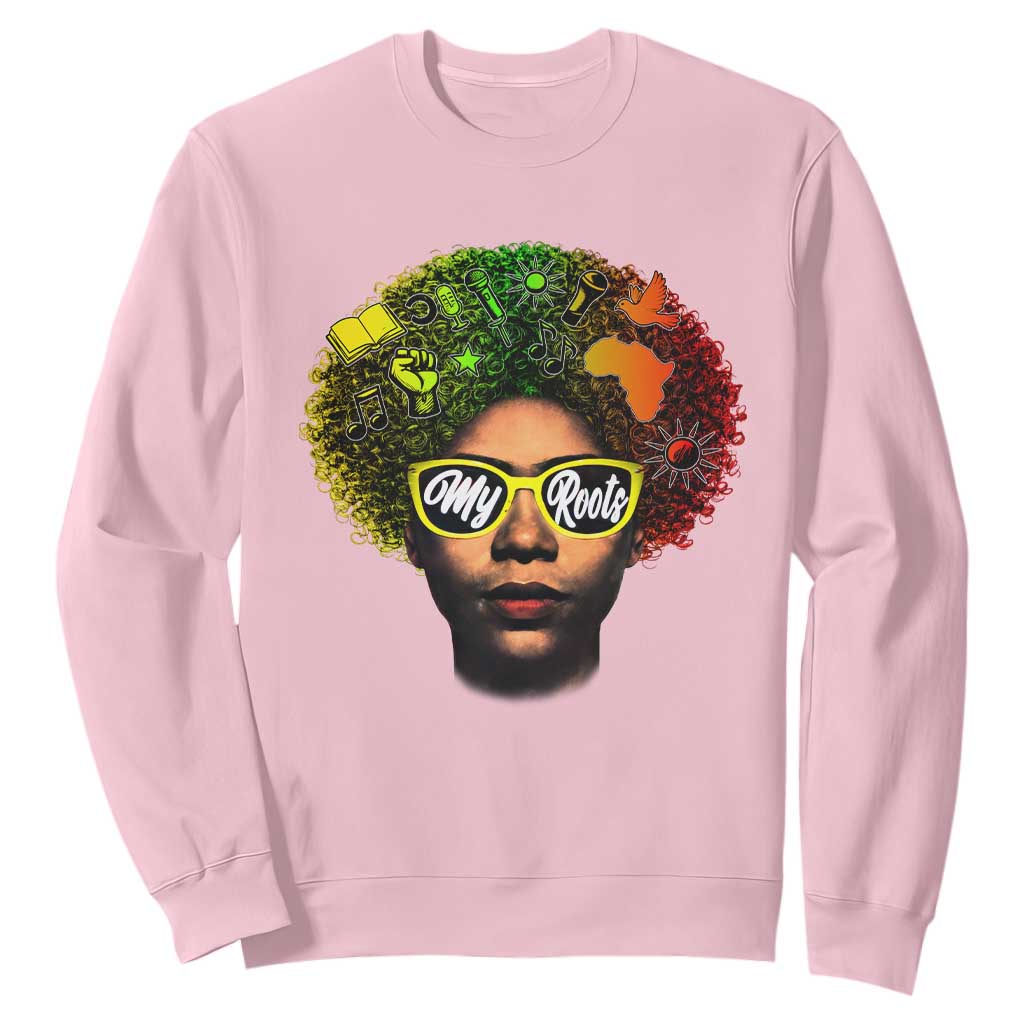 Black History Month Sweatshirt My Roots African American Pride Gift - African Pride