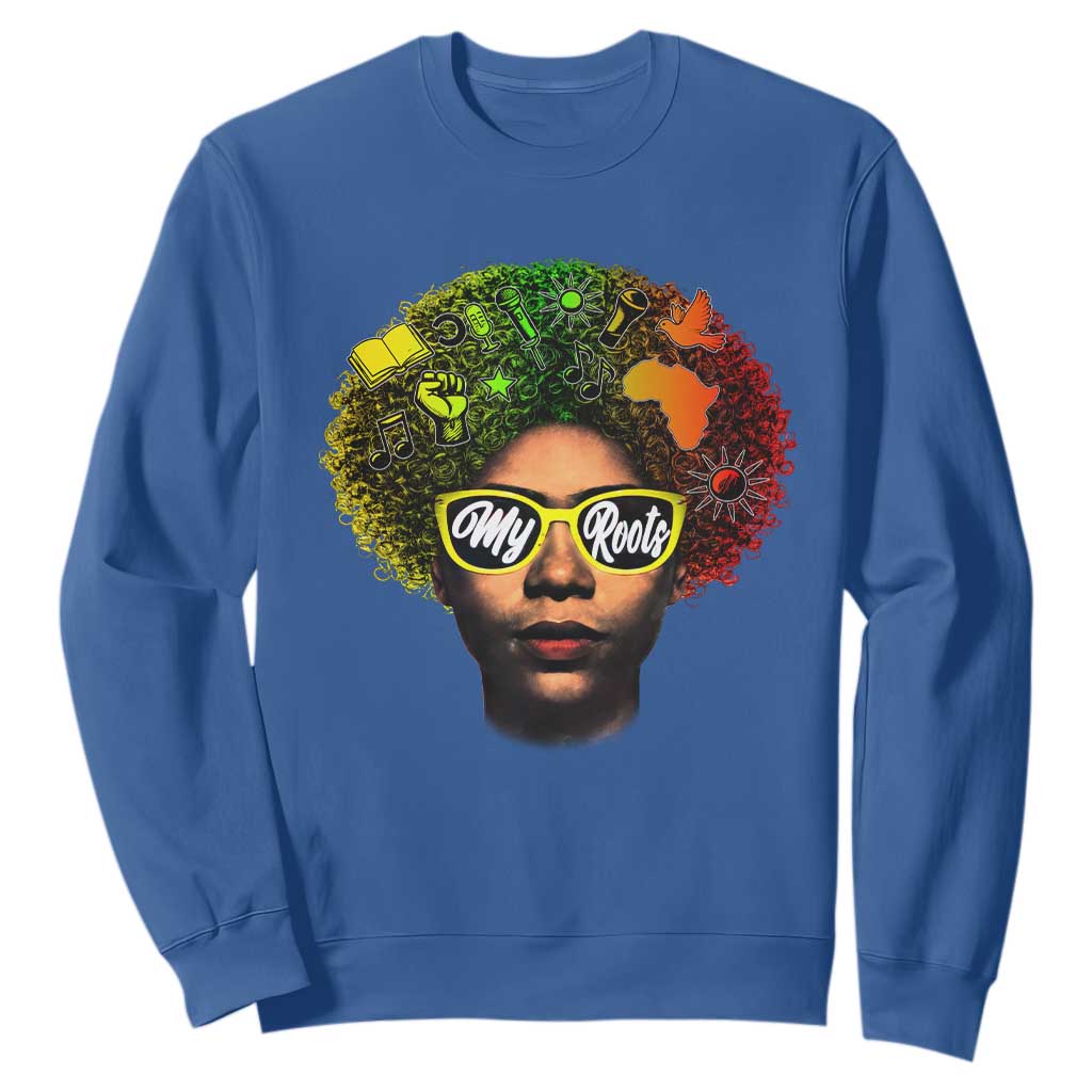Black History Month Sweatshirt My Roots African American Pride Gift - African Pride