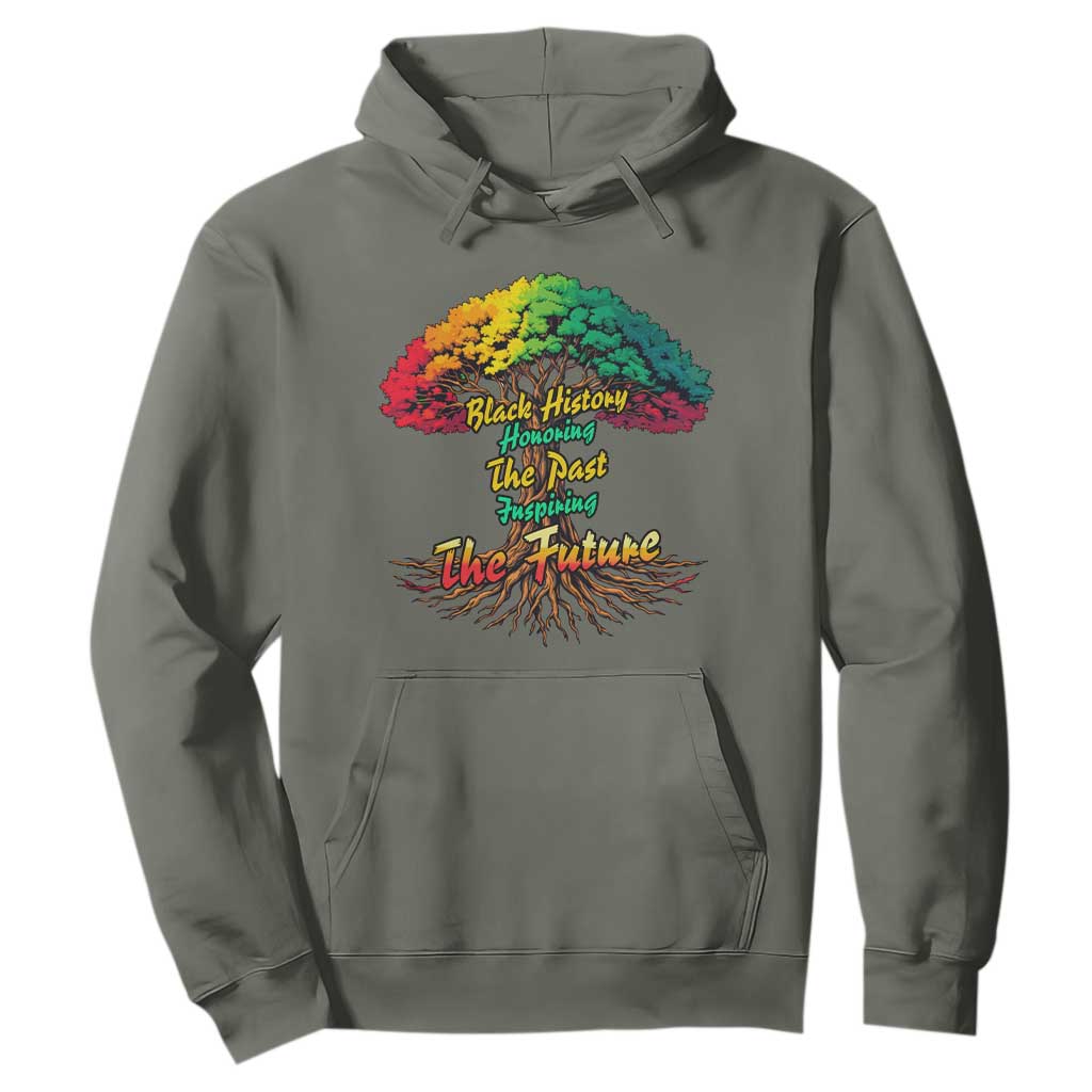 Black History Month Quote Hoodie Inspiring The Future Honoring The Past - African Pride