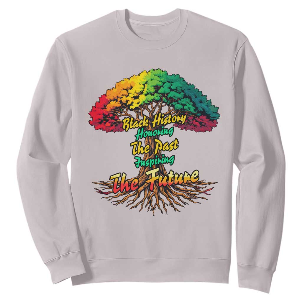 Black History Month Quote Sweatshirt Inspiring The Future Honoring The Past - African Pride