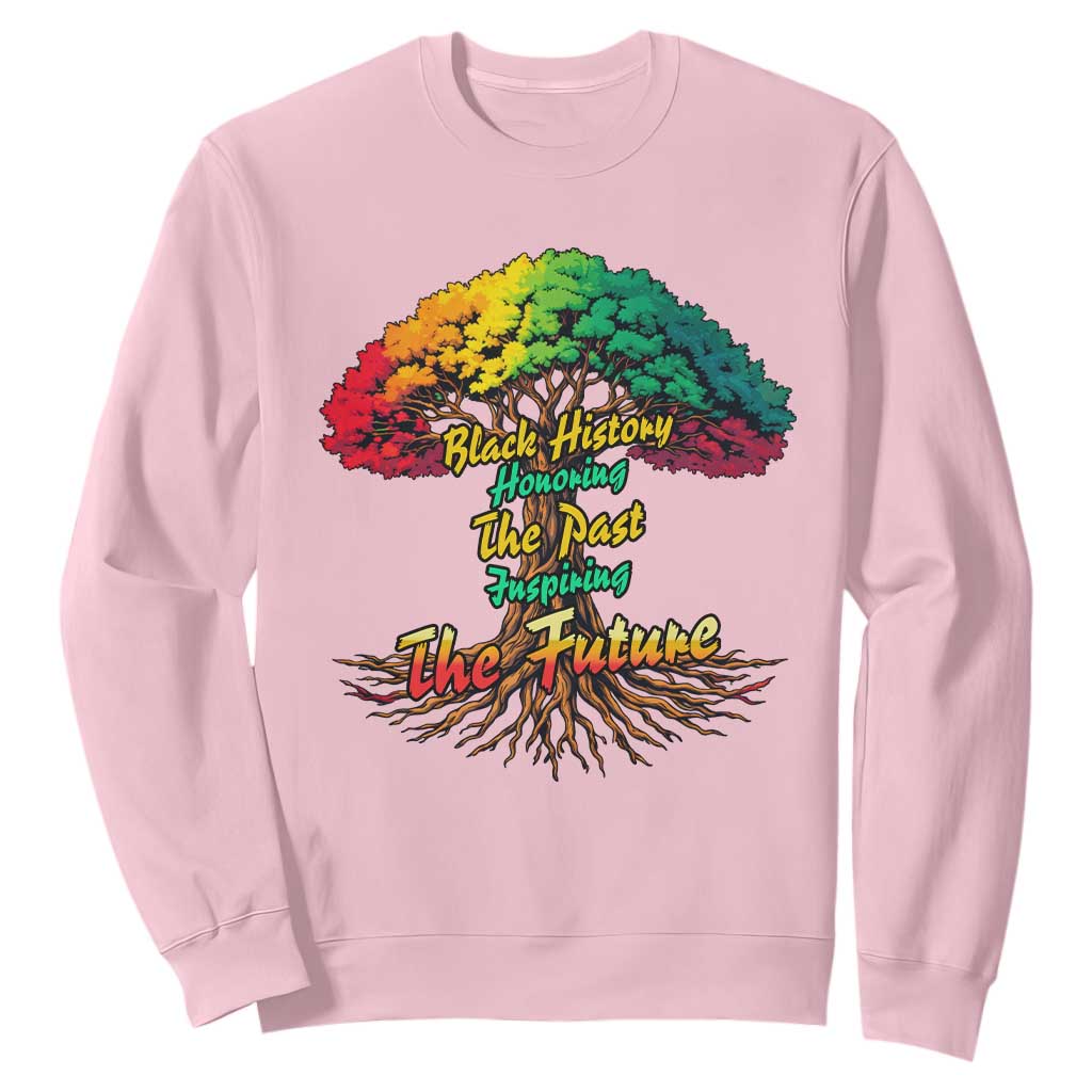Black History Month Quote Sweatshirt Inspiring The Future Honoring The Past - African Pride