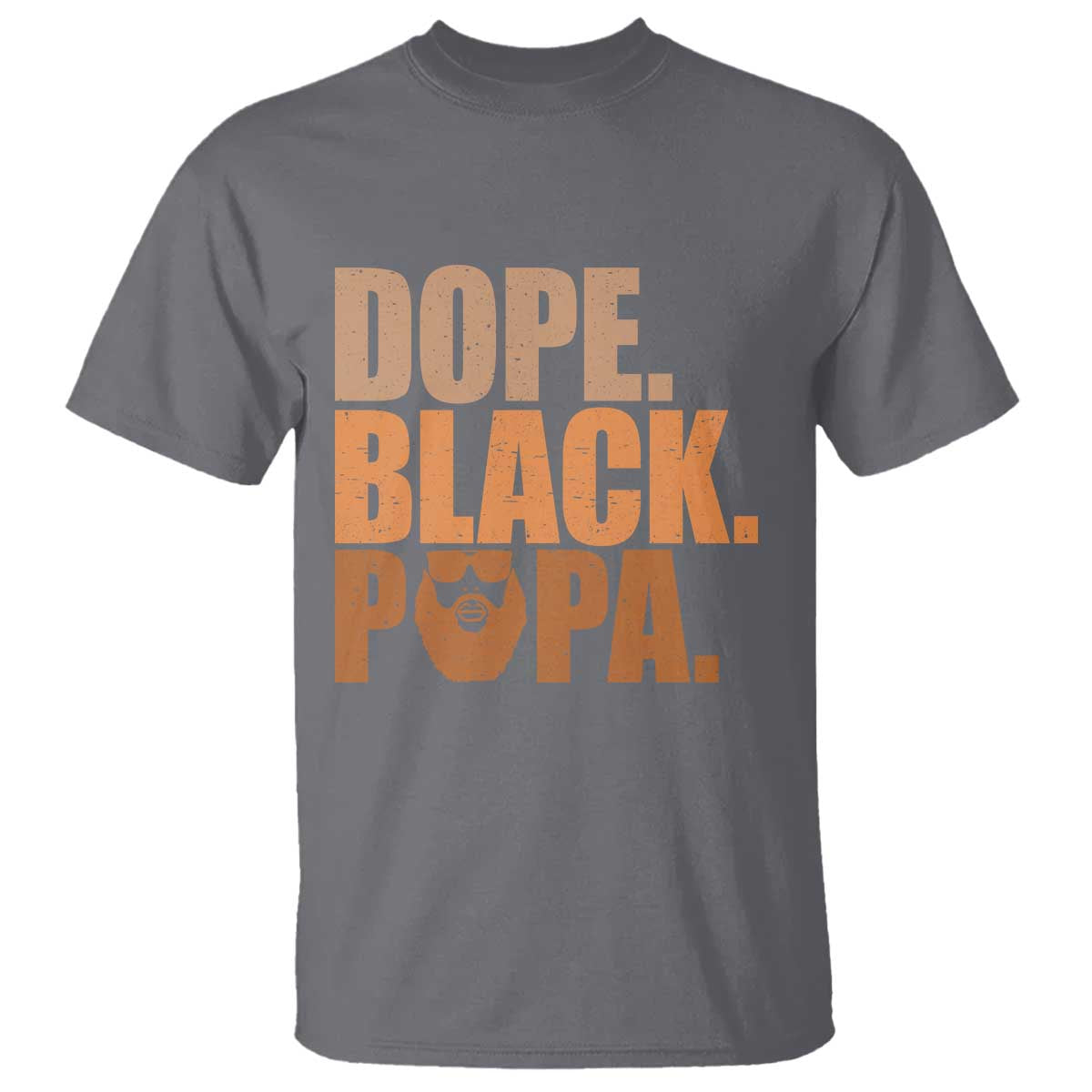 Dope Black Papa T Shirt Proud African American Fathers Day Gift