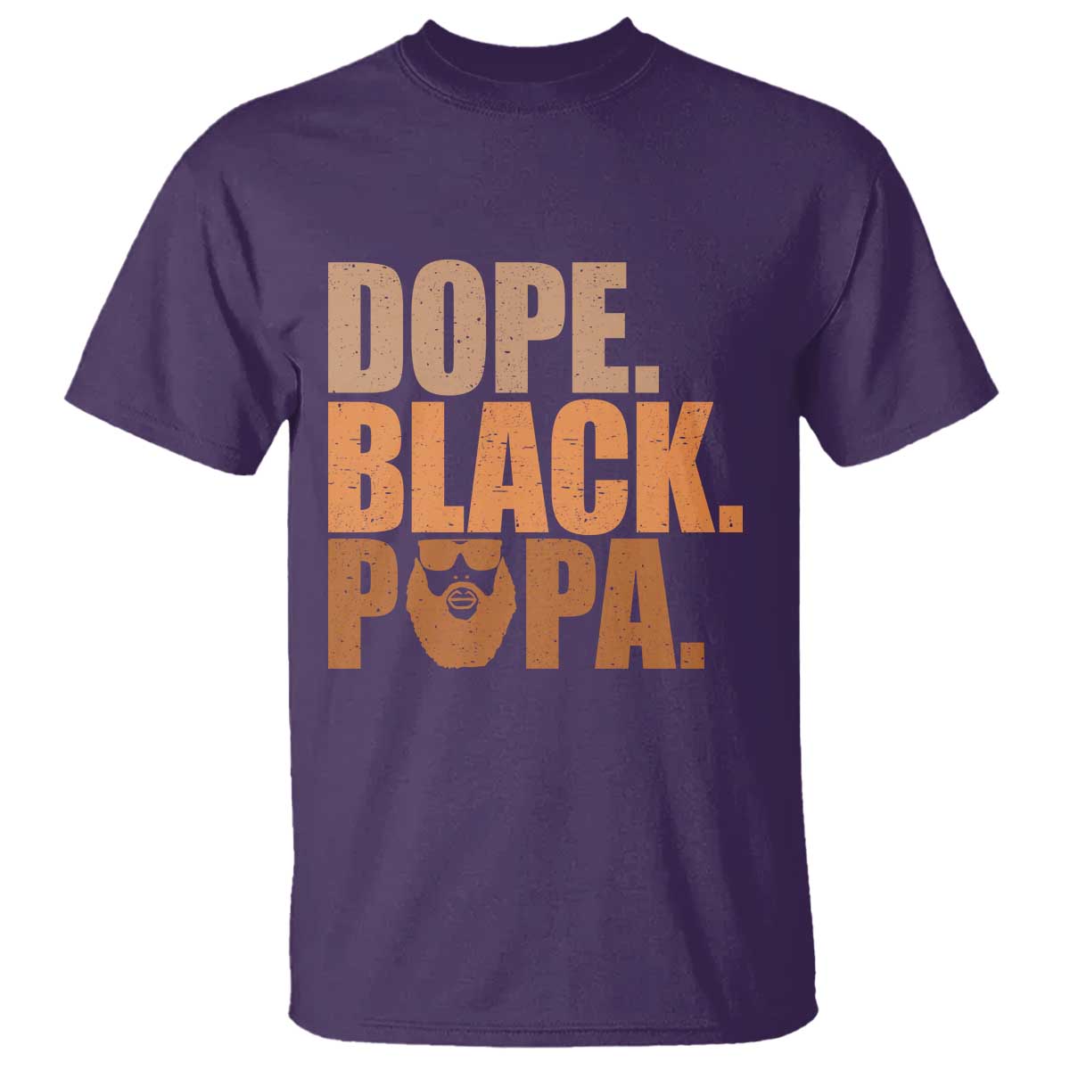 Dope Black Papa T Shirt Proud African American Fathers Day Gift