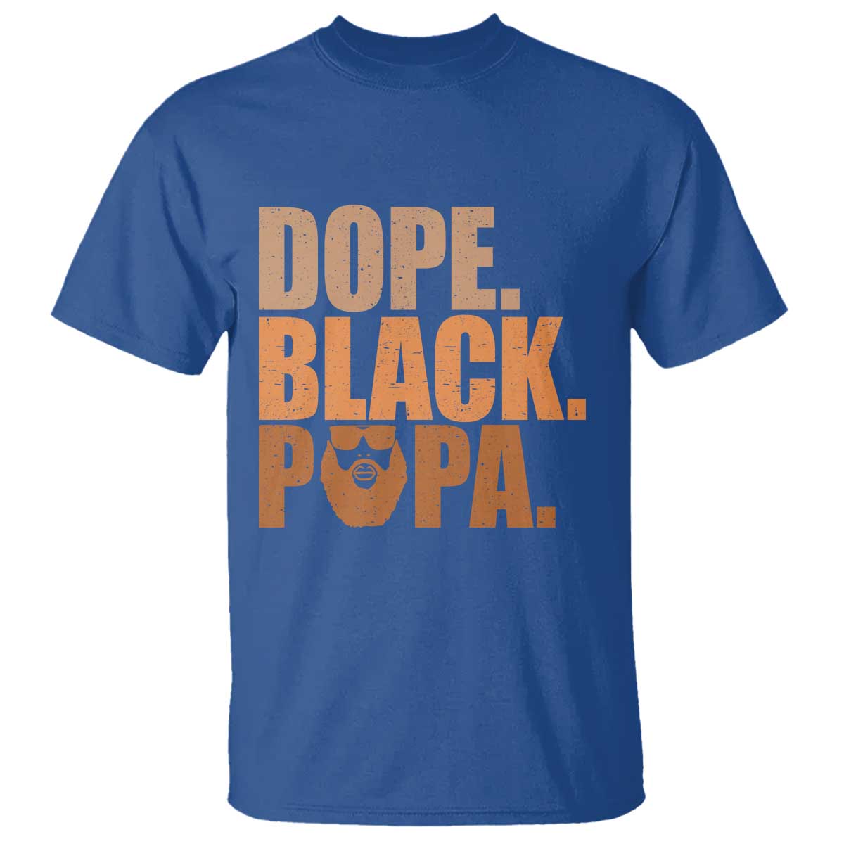Dope Black Papa T Shirt Proud African American Fathers Day Gift