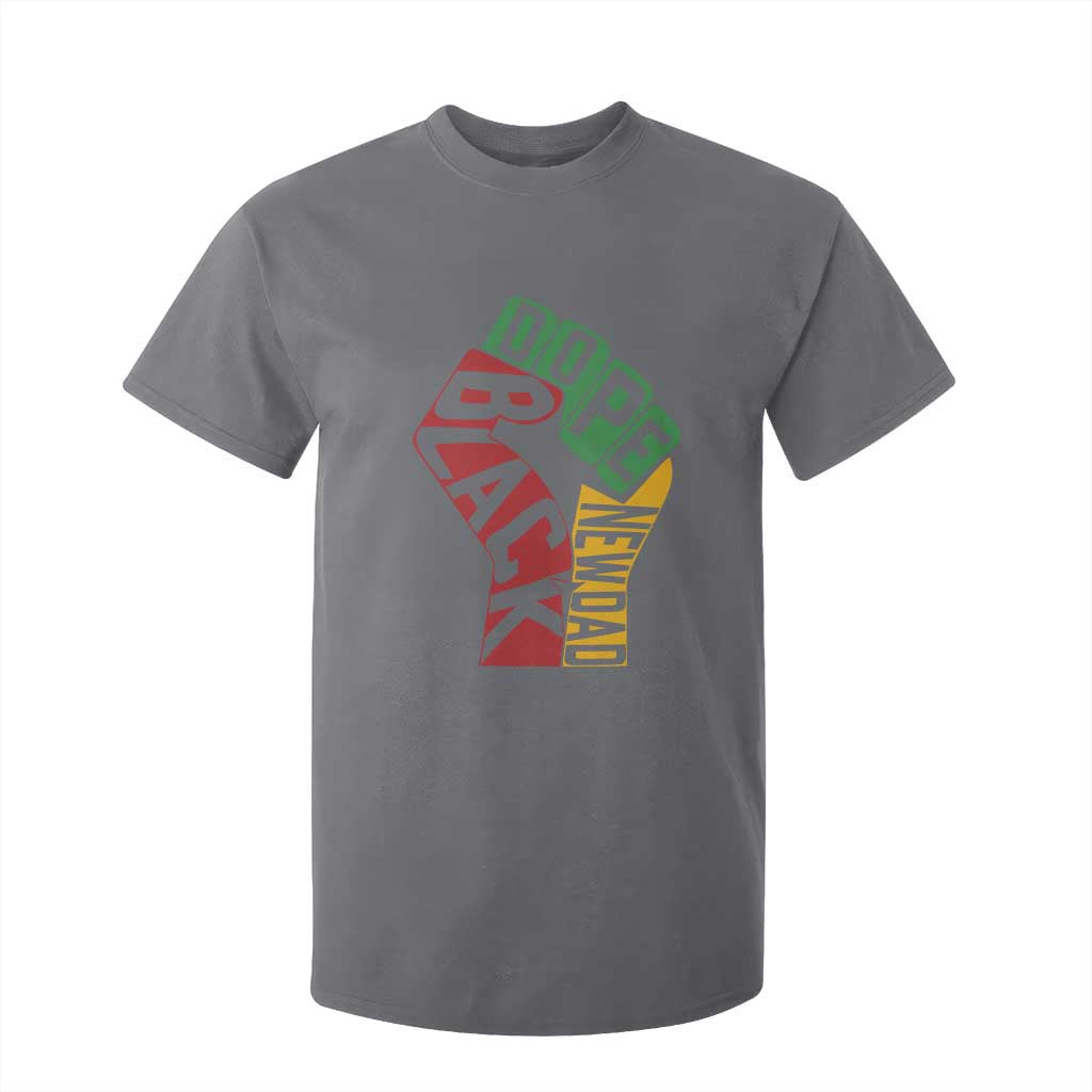 First Fathers Day Black Dad T Shirt For Kid New Dad Gift