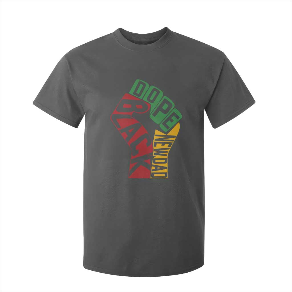 First Fathers Day Black Dad T Shirt For Kid New Dad Gift