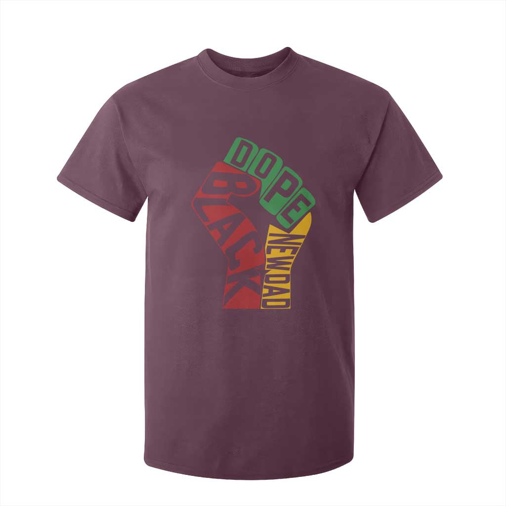First Fathers Day Black Dad T Shirt For Kid New Dad Gift