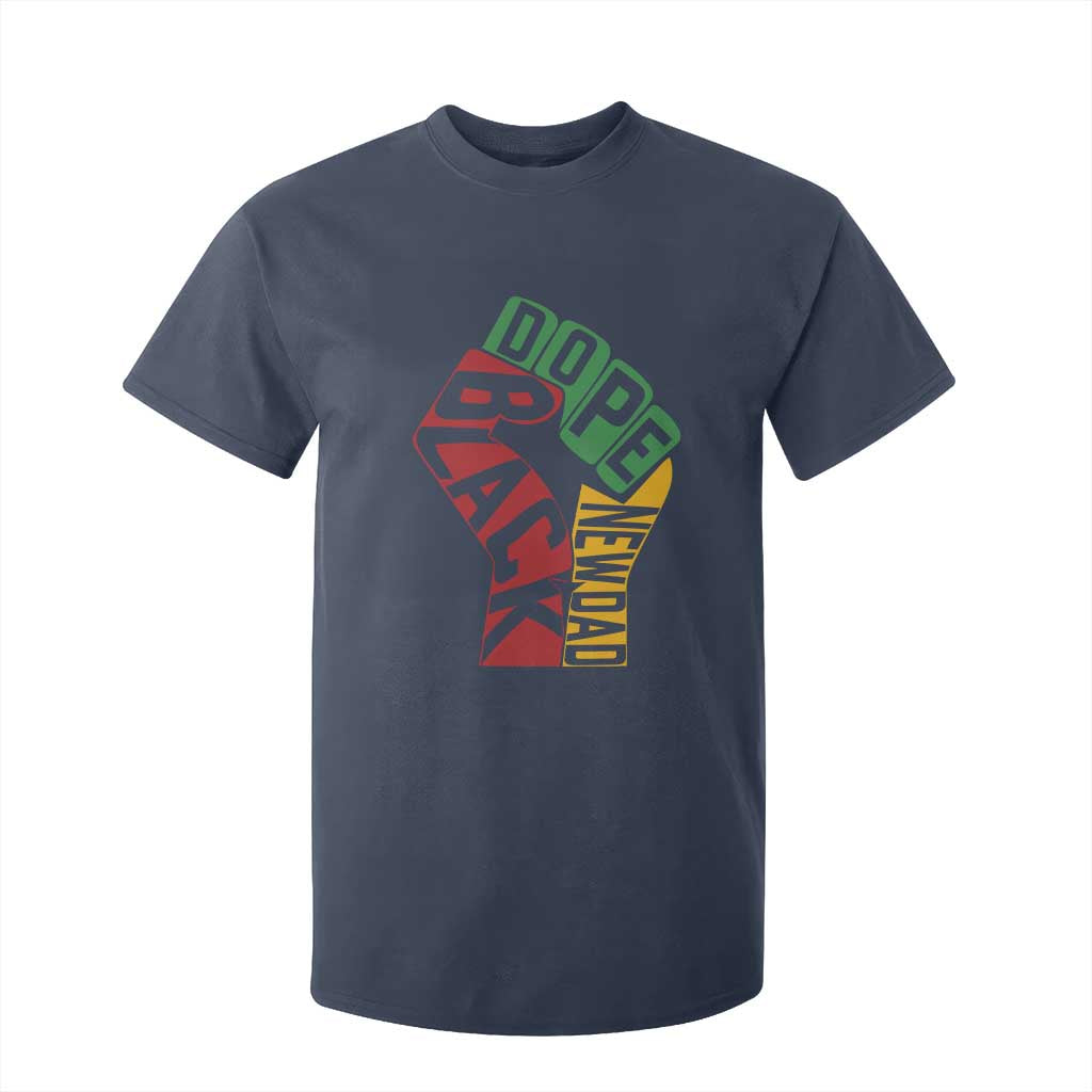 First Fathers Day Black Dad T Shirt For Kid New Dad Gift