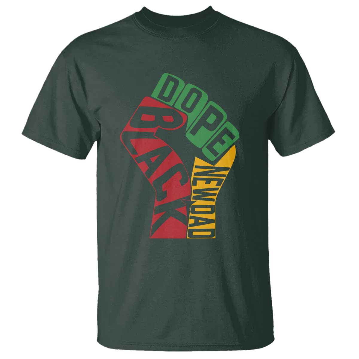 First Fathers Day Black Dad T Shirt New Dad Gift