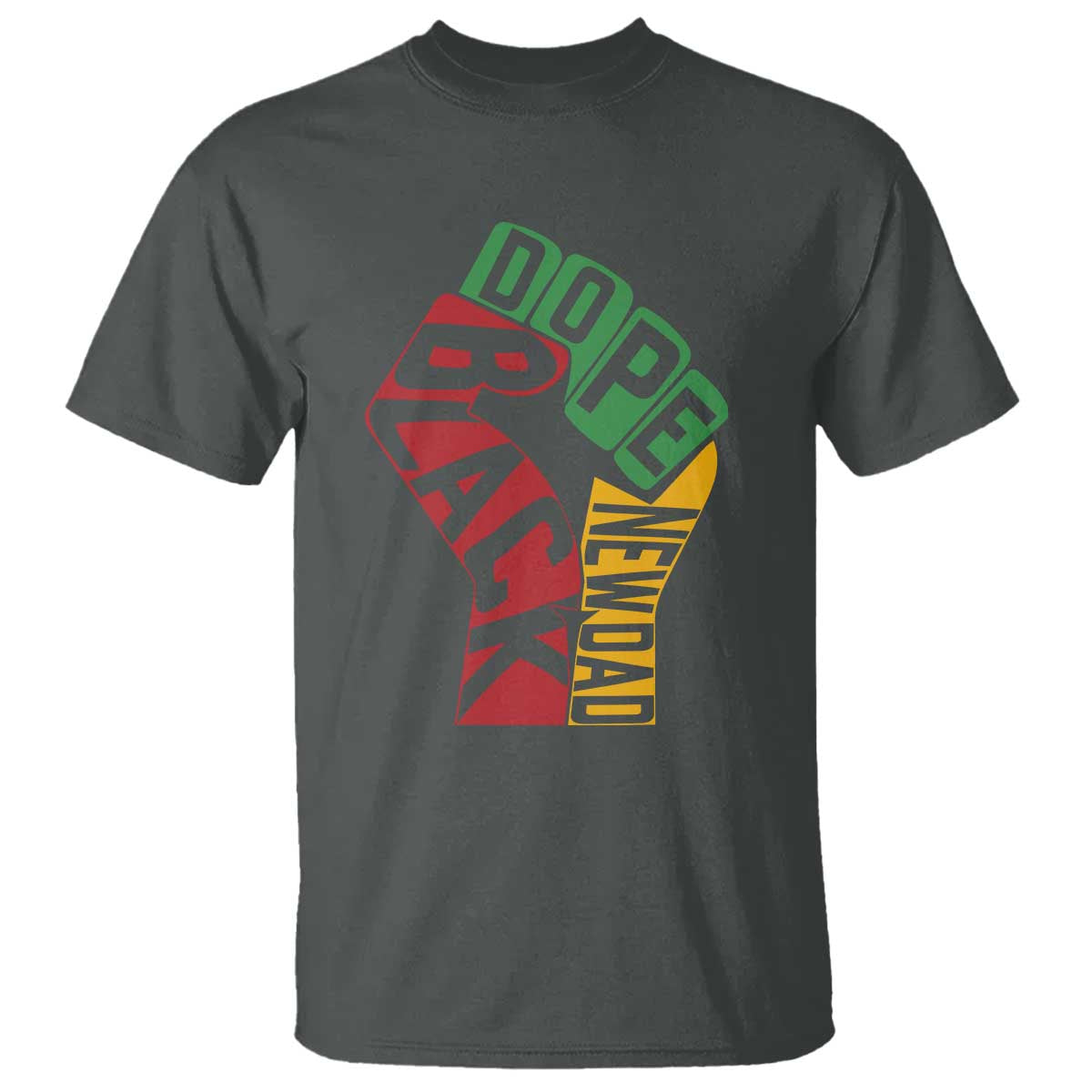 First Fathers Day Black Dad T Shirt New Dad Gift