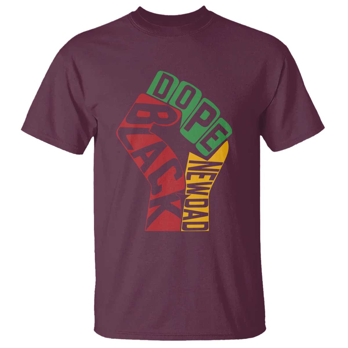 First Fathers Day Black Dad T Shirt New Dad Gift