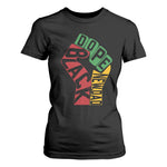 First Fathers Day Black Dad T Shirt For Women New Dad Gift