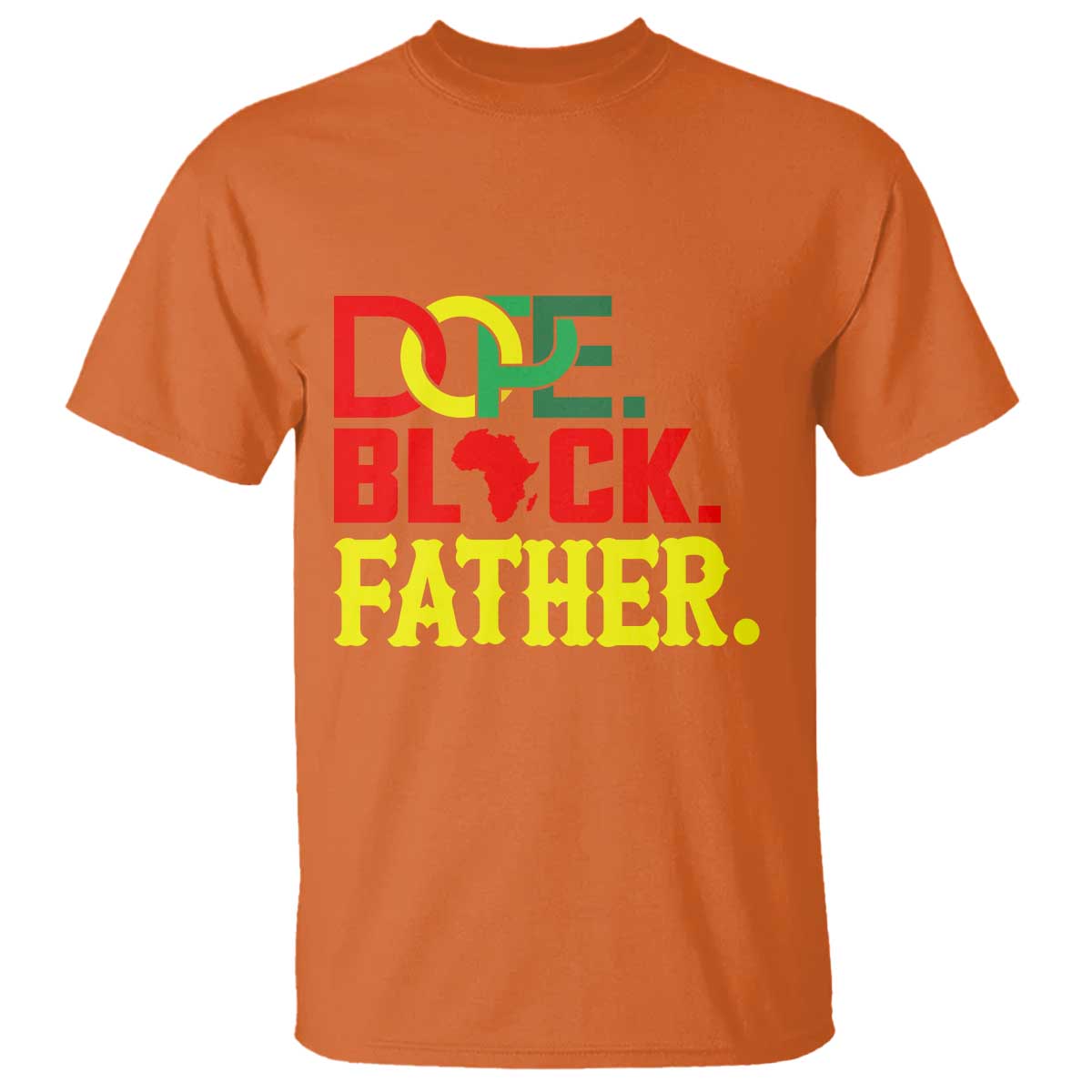 Dope Black Father T Shirt Proud Black Father Gift