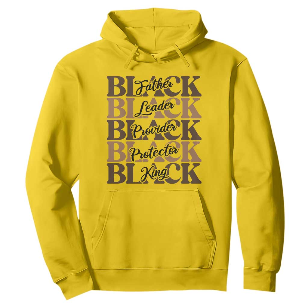 Father Leader Provider Protector King Hoodie Proud Black Dad Gift