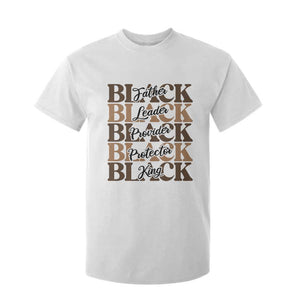 Father Leader Provider Protector King T Shirt For Kid Proud Black Dad Gift