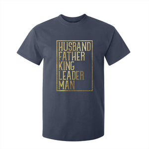 Husband Father King Leader Man T Shirt For Kid Proud Black Dad Gift