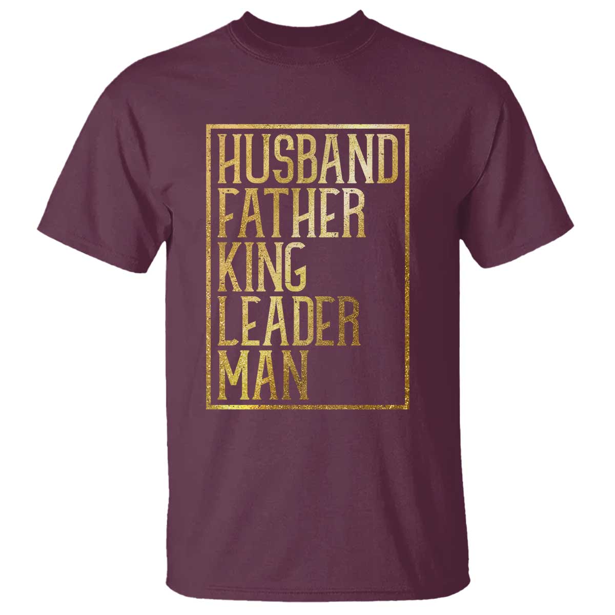 Husband Father King Leader Man T Shirt Proud Black Dad Gift
