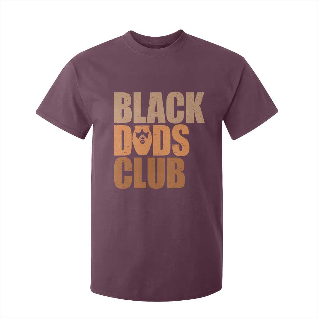 Black Dads Club T Shirt For Kid African American Fathers Day Gift