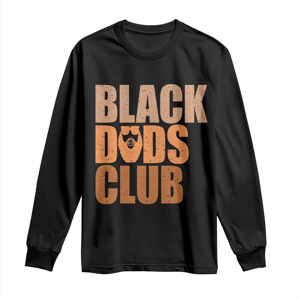 Black Dads Club Long Sleeve Shirt African American Fathers Day Gift